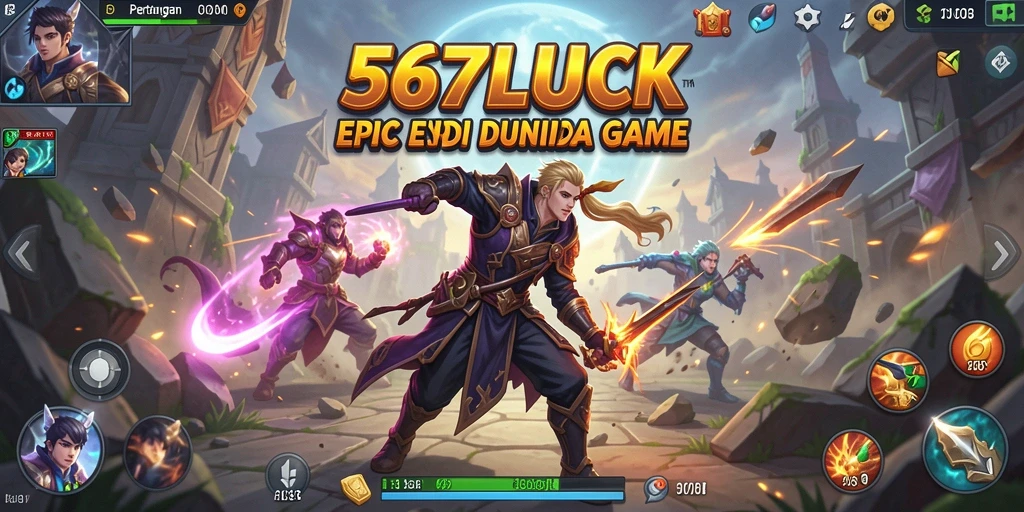 Tampilan gameplay memukau dari 567LUCK saat pertarungan sengit.