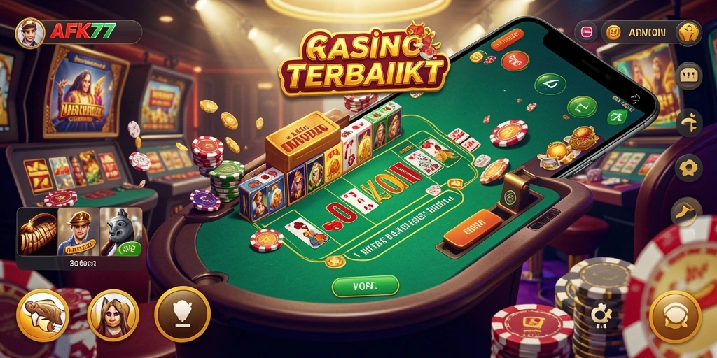 Tampilan gameplay menarik dari AFK77 dalam keseruan kasino.
