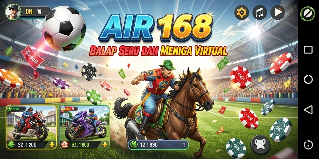 Gameplay Racing yang mendebarkan dan menantang di AIR168.