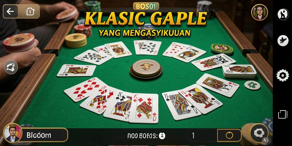 Tampilan gameplay Gaple yang seru dan interaktif.