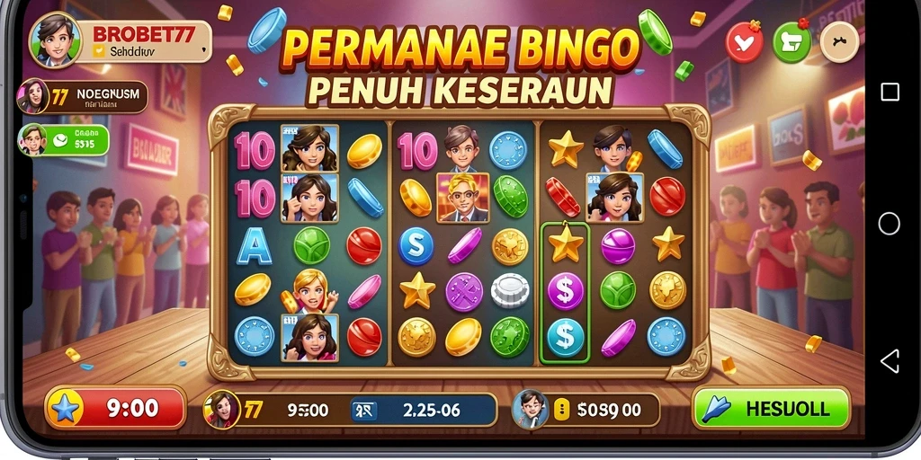 Tampilan gameplay Bingo yang menarik dan interaktif.