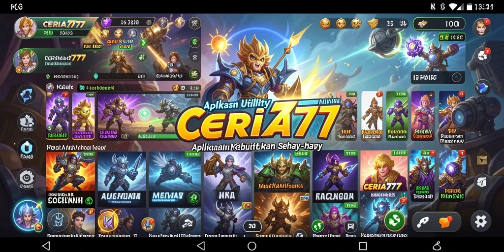 Tampilan antarmuka CERIA777 yang ramah pengguna dan intuitif.