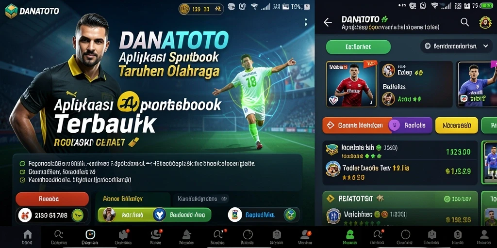 Tampilan gameplay taruhan olahraga dalam aplikasi DANATOTO.