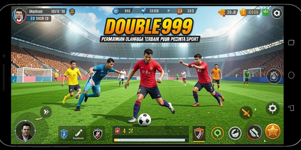 Gameplay mendebarkan dalam olahraga kompetitif di DOUBLE999.