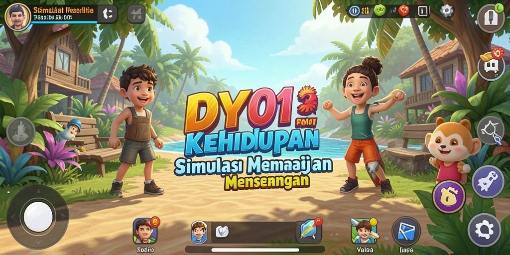 Screenshot utama DY01 menampilkan gameplay interaktif yang realistis.