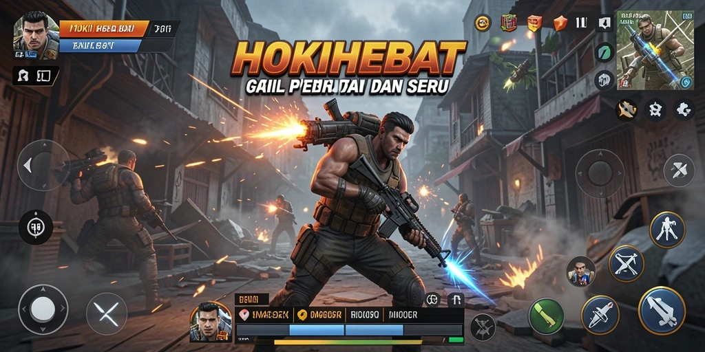 Tangkapan layar gameplay HOKIHEBAT yang menampilkan aksi mendebarkan di setiap level.