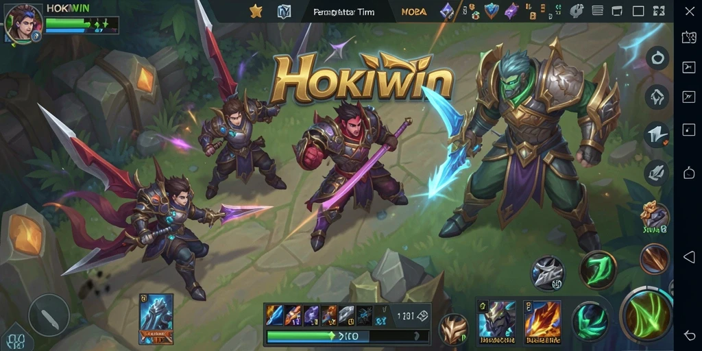 Gameplay seru HOKIWIN dalam pertempuran antar tim.