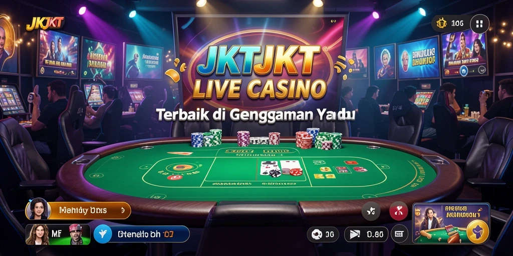 Tampilan gameplay Live Casino yang mendebarkan dan interaktif.