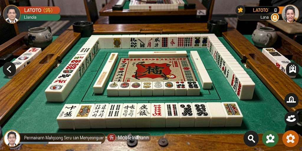 Screenshot utama LATOTO menampilkan gameplay Mahjong yang seru dan menarik.