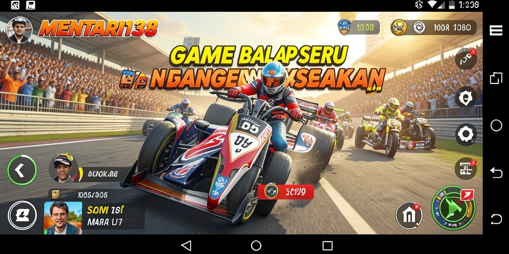 Gameplay Racing yang mendebarkan di MENTARI138 dengan grafis yang menawan.