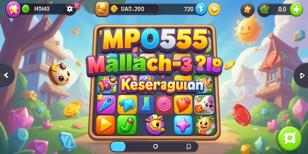 Gameplay seru dengan warna-warni elemen Match-3.