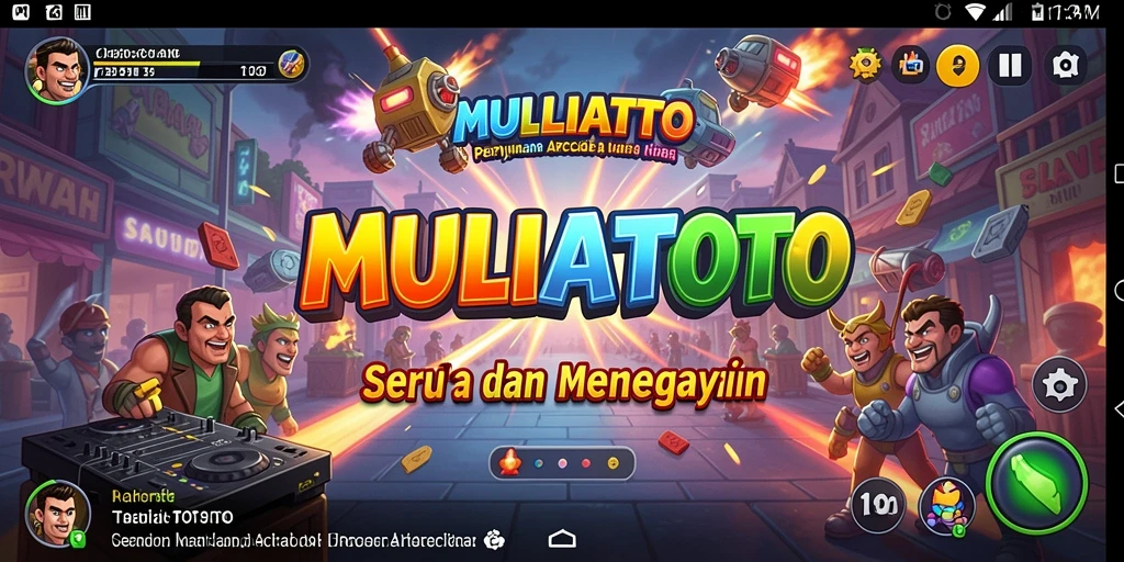 Tampilan gameplay seru dan menantang dalam MULIATOTO.