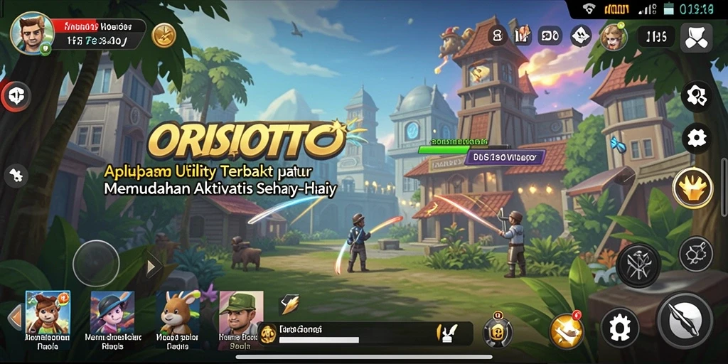 Tampilan antarmuka ORISTOTO yang user-friendly dan menarik.