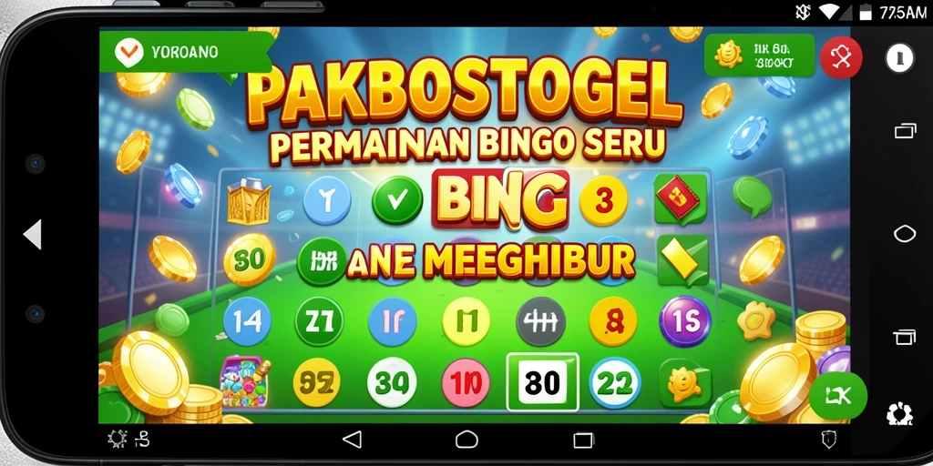 Tampilan gameplay seru di PAKBOSTOGEL dengan berbagai pilihan Bingo.