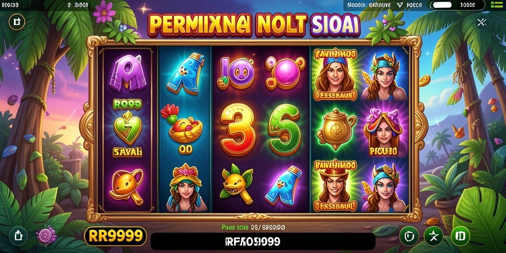 Tampilan menarik dari gameplay Slot RR999 yang mendebarkan.