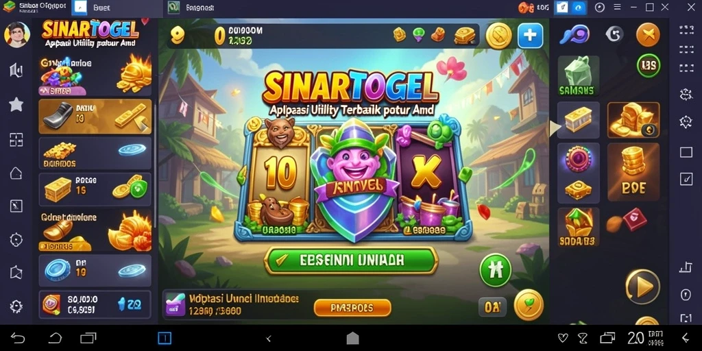 Tampilan antarmuka SINARTOGEL yang bersih dan intuitif.