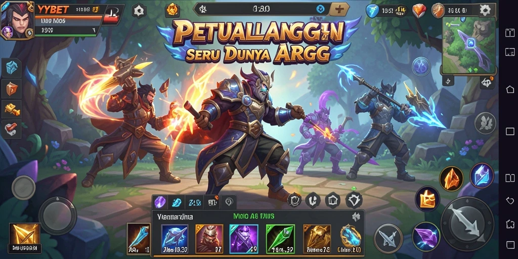 Screenshot YYBET menampilkan aksi seru dalam permainan ARPG.