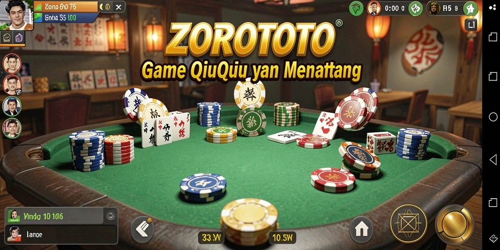 Tampilan menarik dari gameplay QiuQiu ZOROTOTO.